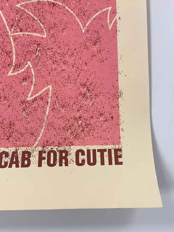 Death Cab for Cutie - 2004 The Small Stakes poster Spring Tour Pink