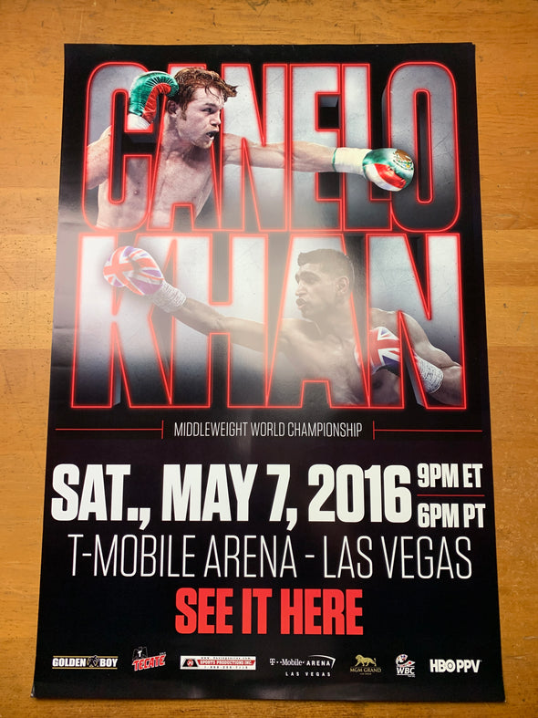 Canelo vs. Khan - poster print Boxing