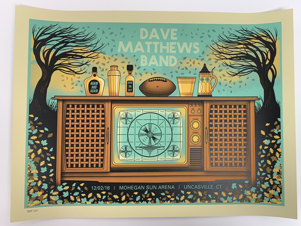 Dave Matthews Band - 2018 Methane poster Uncasville, CT