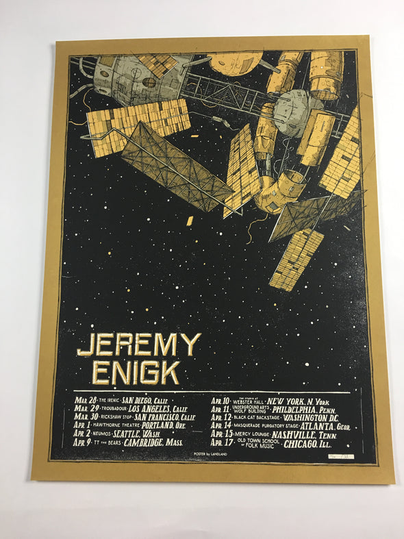 Jeremy Enigk - 2015 Landland Poster Spring Tour