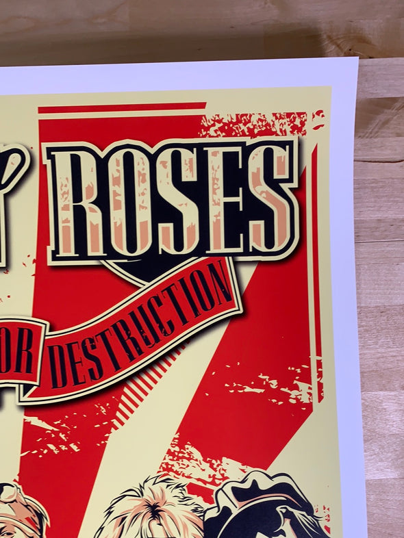 Guns N' Roses - 1987 poster Manchester, UK Appetite for Destruction