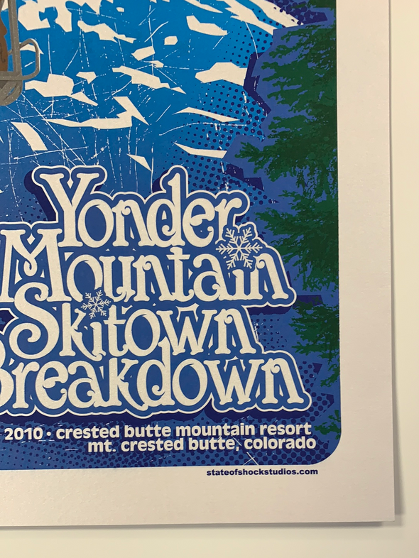 Yonder Mountain String Band - 2010 Darin Shock poster Crested Butte, CO