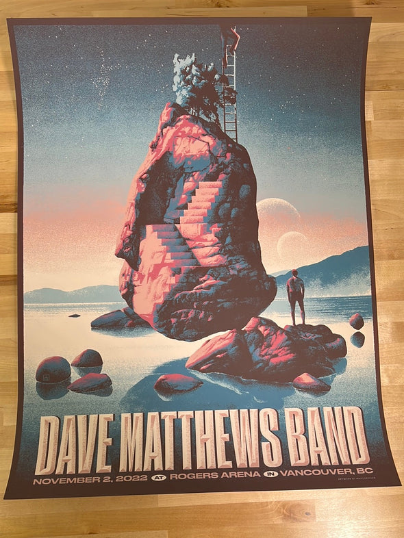 Dave Matthews Band - 2022 Max Loffler poster Vancouver, BC