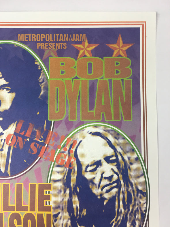 Bob Dylan/Willie Nelson - 2004 Mark Arminski Poster Fishkill, NY Dutchess Stadiu