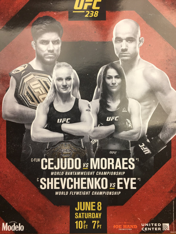 UFC 238 - 2019 Poster Cejudo vs Moraes; Shevchenko vs Eye