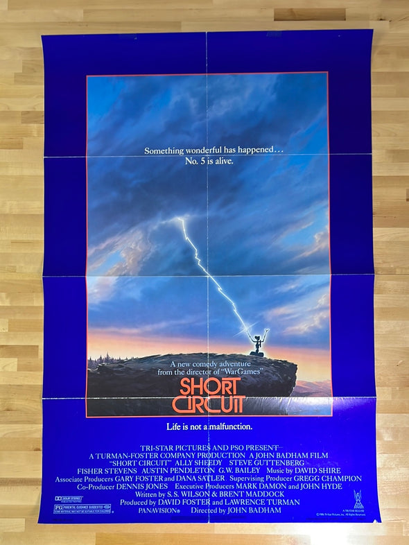 Short Circuit - 1986 one sheet movie poster original vintage 27x40