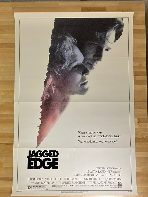 Jagged Edge - 1985 one sheet movie poster original vintage 27x41