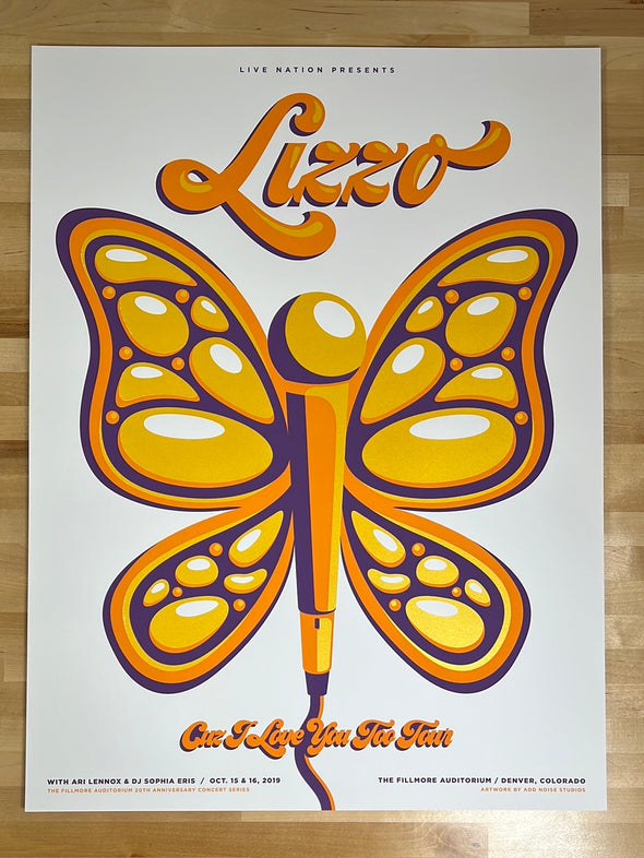 Lizzo - 2021 Mike Tallman poster Denver, CO The Fillmore