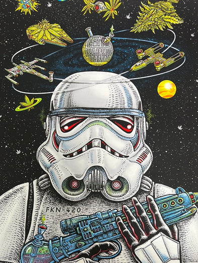 Stoned Trooper #2 - 2022 EMEK poster Stoned Wars art print