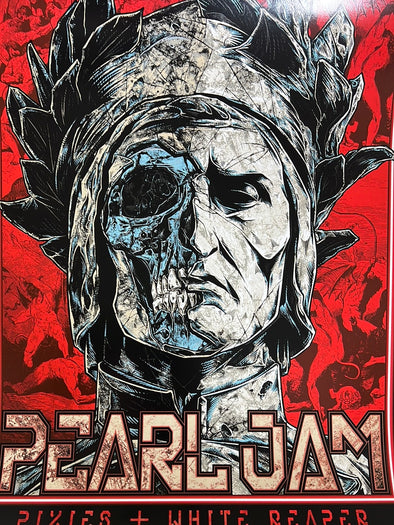 Pearl Jam - 2022 Rhys Cooper poster Imola, Italy Ferrari