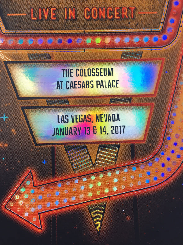 Van Morrison - 2017 DKNG Poster Los Vegas NV Caesar's Palace FOIL