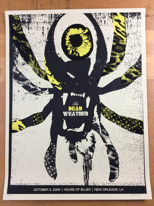 The Dead Weather - 2009 Methane Studios Poster New Orleans House Of Blues