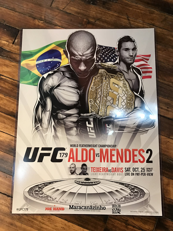UFC 179 -2014 poster Aldo vs. Mendez 2 Brazil USA