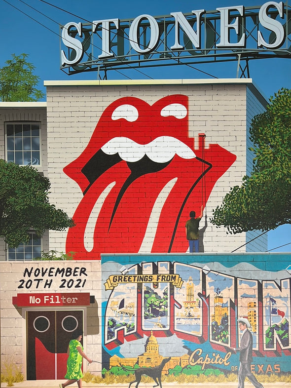 Rolling Stones - 2021 poster No Filter Tour Austin, TX