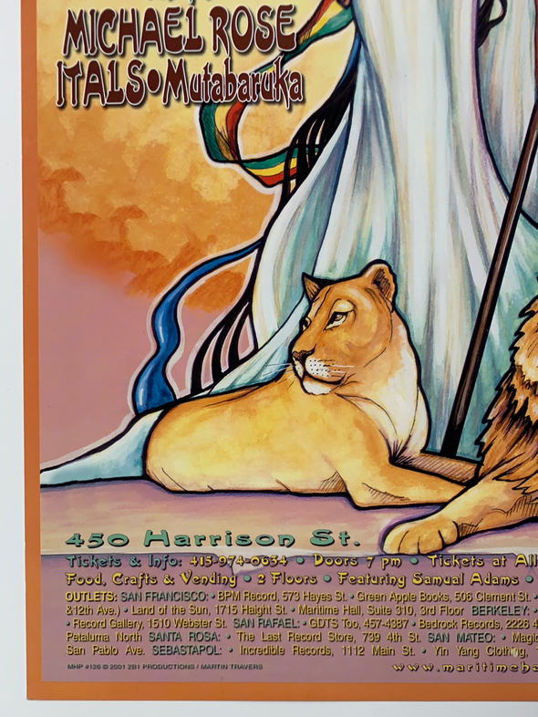 MHP 126 One Festival - 2001 poster Maritime Hall San Fran 1st