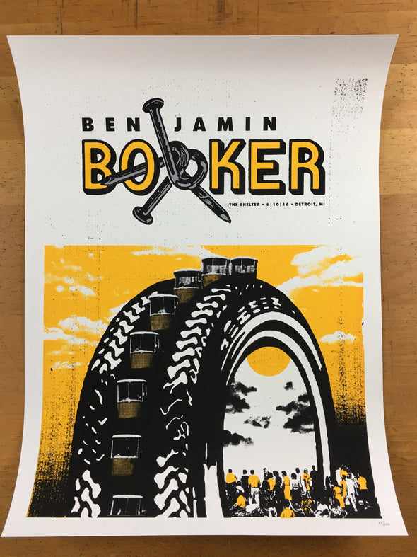 Benjamin Booker - 2016 Poster Detroit, MI The Shelter, Third Man Records