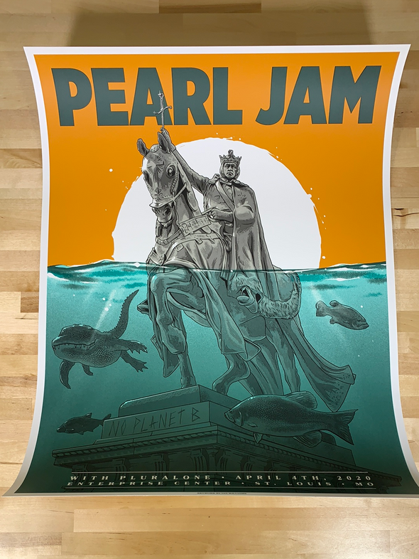 Pearl Jam - 2020 Ian Williams poster St Louis, MO Enterprise Center