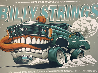 Billy Strings - 2020 Half Hazard poster Drive In Tour