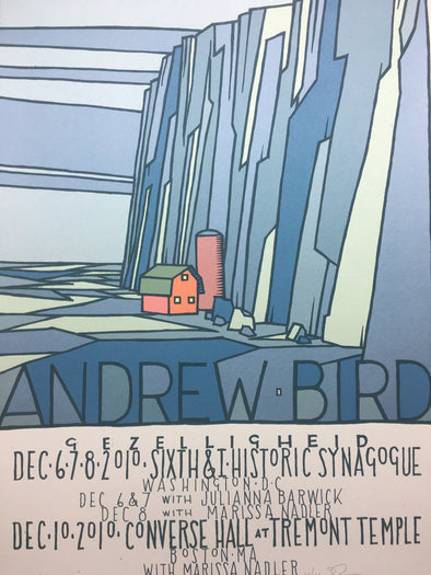 Andrew Bird Washington & Boston - 2010 Jay Ryan poster