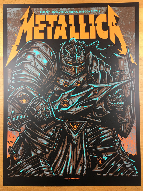 Metallica - 2018 Munk One Poster Bologna, IT Unipol Arena 2/12