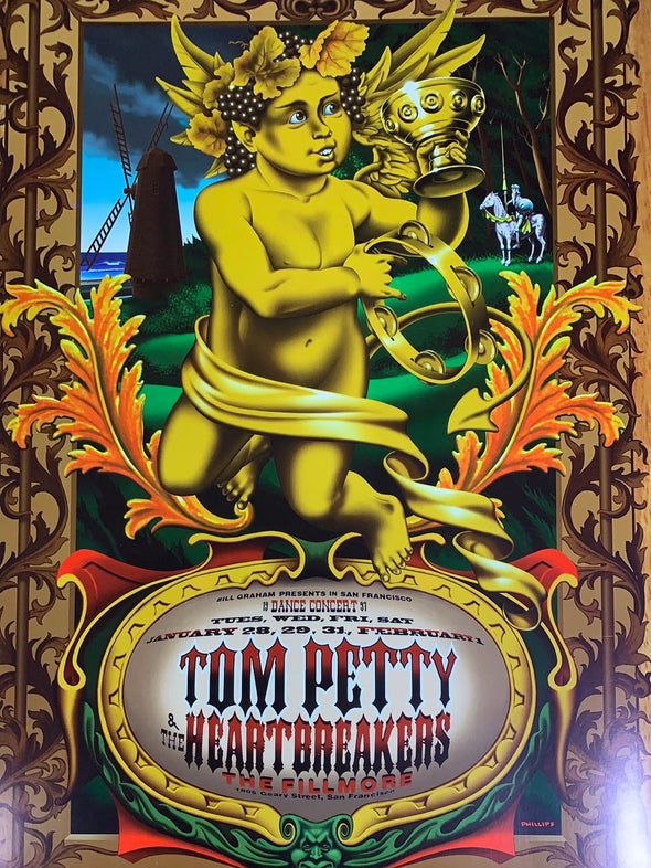 Tom Petty - 1997 Jim Phillips poster Fillmore San Fran 1st BGF 254