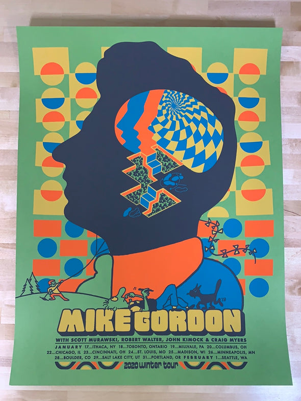 Mike Gordon - 2020 Darryl Norsen poster Winter Tour