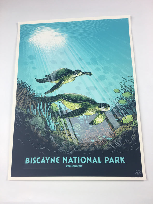 Biscayne National Park - 2016 Justin Santora Poster Art Print