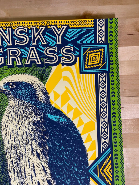 Greensky Bluegrass - 2019 Status Serigraph poster Red Rocks, Morrison, CO 1st