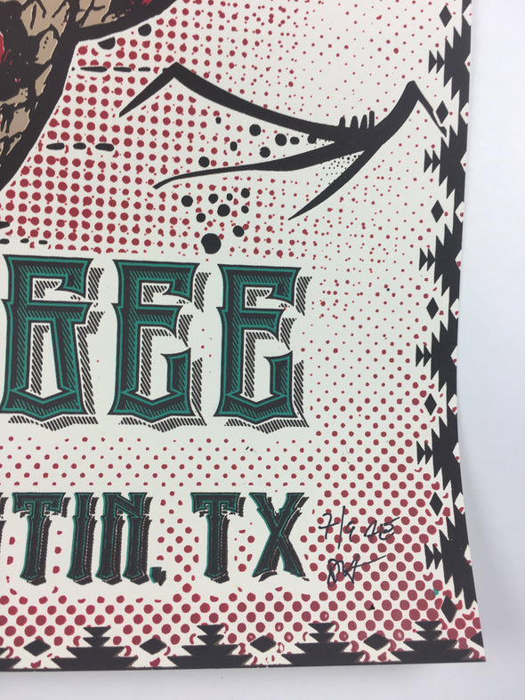 Umphrey's McGee - 2017 Derek Hatfield Poster Austin, TX Stubb's BBQ