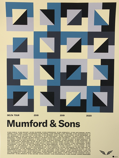 Mumford & Sons - 2018 2019 2020 poster Delta Tour