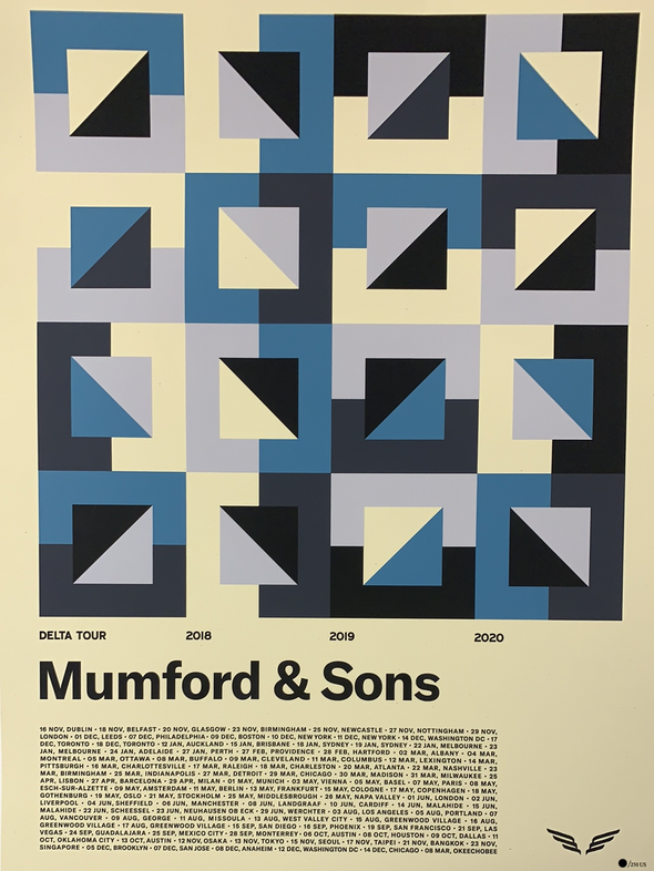 Mumford & Sons - 2018 2019 2020 poster Delta Tour