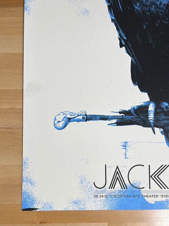 Jack White - 2012 The Silent Giants poster Detroit, MI PM show