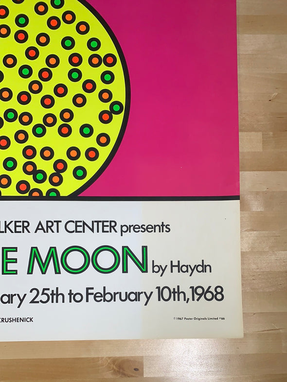 The Man in the Moon - 1968 art print poster Original Vintage