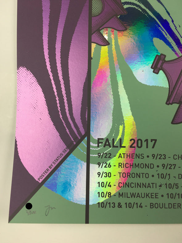 Mike Gordon - 2017 Status Serigraph Poster Fall Tour FOIL