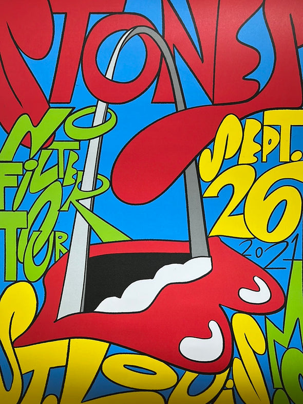 Rolling Stones - 2021 poster St. Louis, MO No Filter Tour