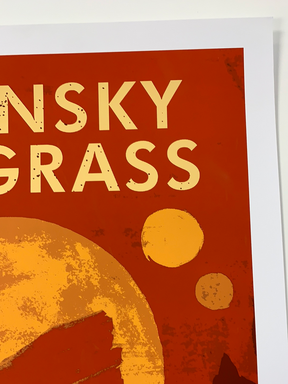 Greensky Bluegrass - 2017 John Vogl poster Morrison, CO Red Rocks