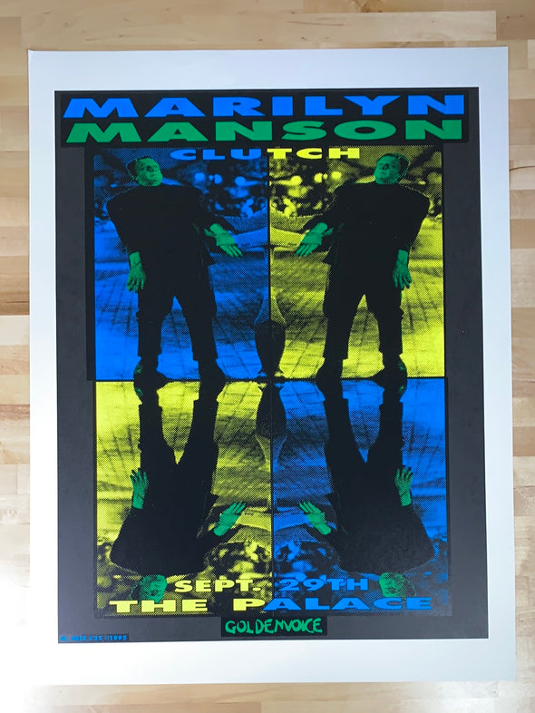 Marilyn Manson - 1995 Matt Getz poster Hollywood, CA The Palace 1st ed