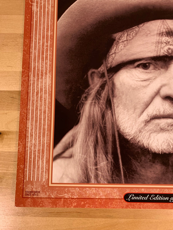 Willie Nelson - 2015 Franks Brothers poster Valley Center, CA Harrah's