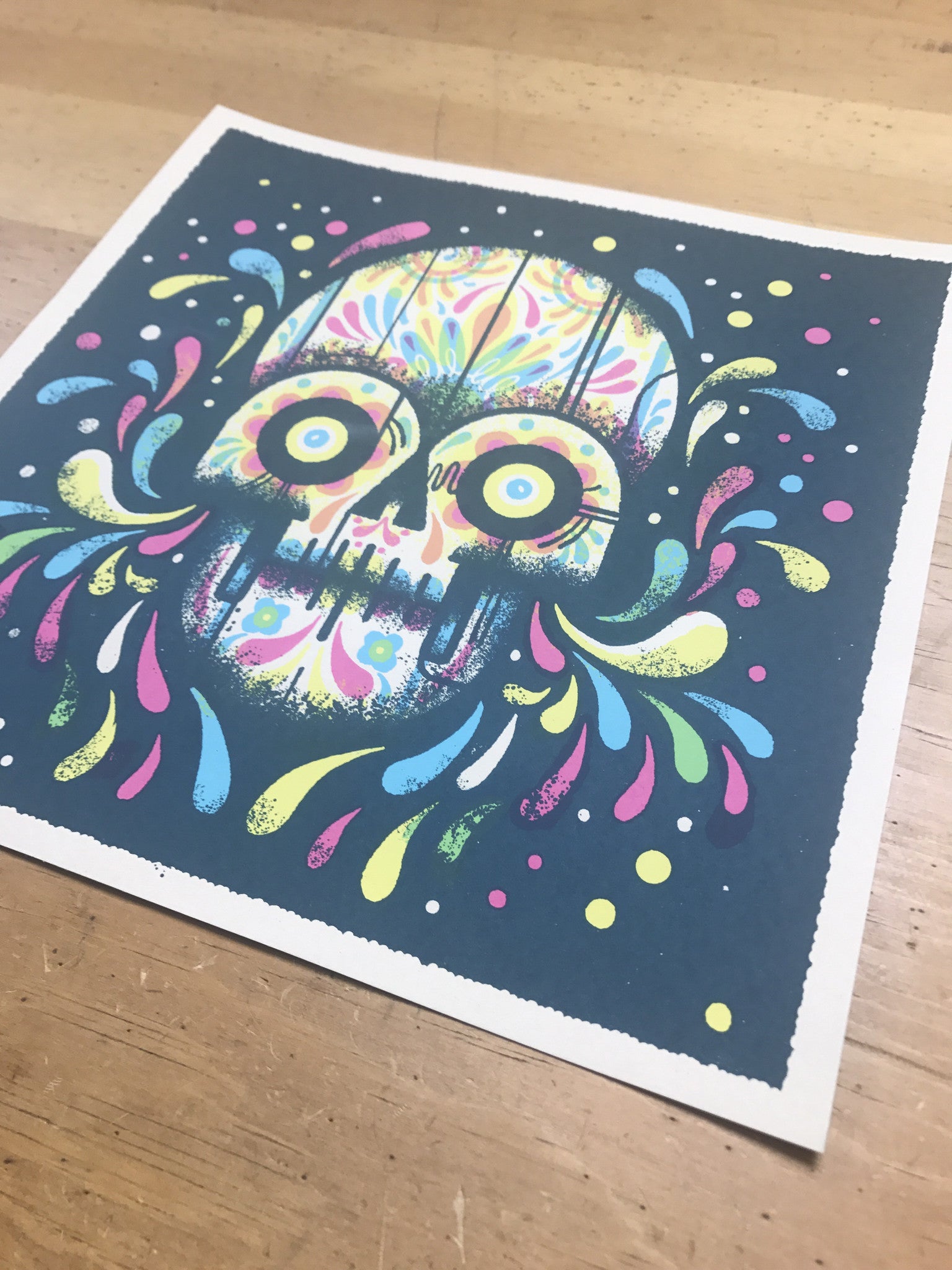 The End - 2016 Drew Millward poster print BONES Galerie F – Sold Out