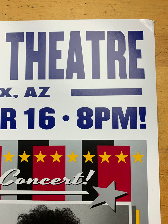 Bob Dylan - 2016 Geoff Gans poster Phoenix, AZ Comerica Theatre
