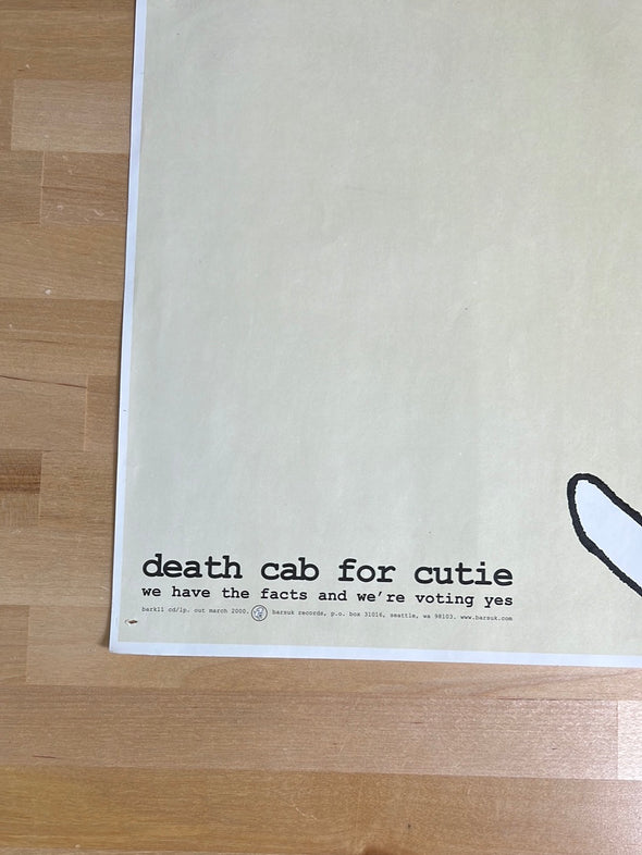 Death Cab For Cutie - 2000 promo poster we have the facts