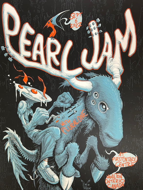 Pearl Jam - 2022 Shawn Byous poster Hamilton, ON Canada