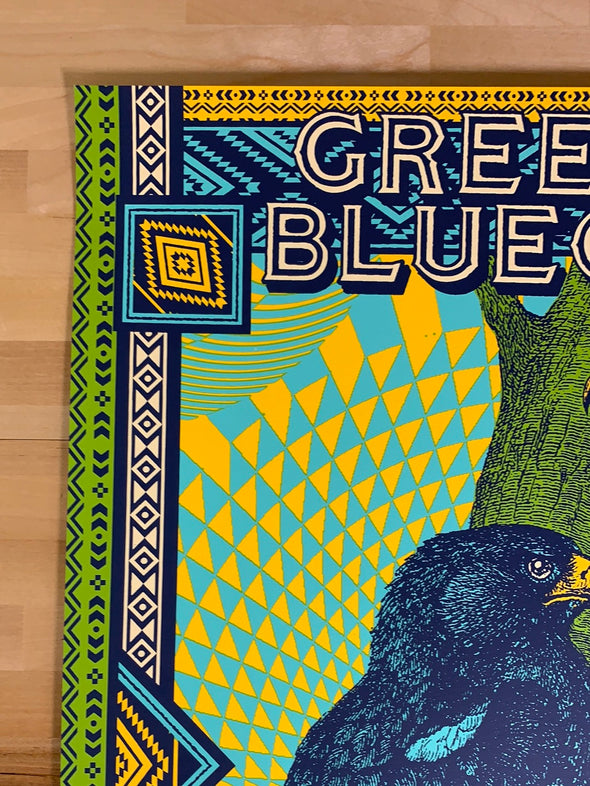 Greensky Bluegrass - 2019 Status Serigraph poster Red Rocks, Morrison, CO 1st