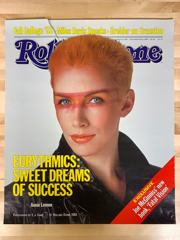 Annie Lennox - 1983 Rolling Stone poster Original Vintage