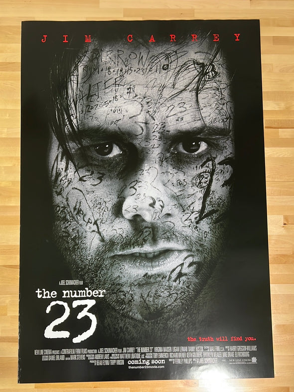 The Number 23 - 2007 video promo movie poster original vintage 27x40