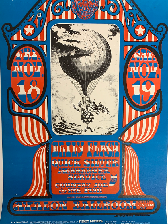 Daily Flash - 1966 Stanley Mouse poster 1st San Francisco Avalon