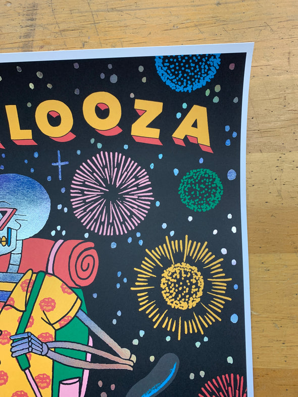 Lollapalooza - 2019 Luke Pelletier poster Chicago Grant Park FOIL edition