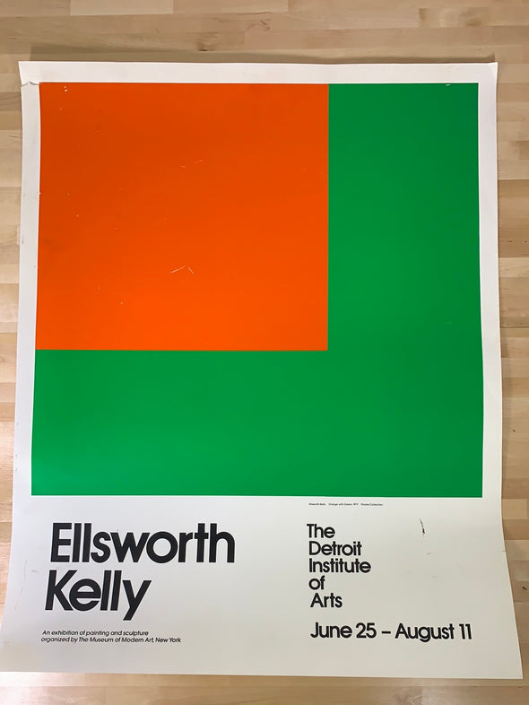 Ellsworth Kelly - 1971 art print poster Original Vintage
