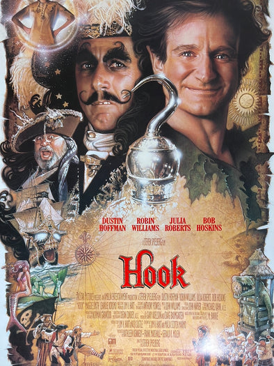Hook - 1992 video promo movie poster original vintage 27x41