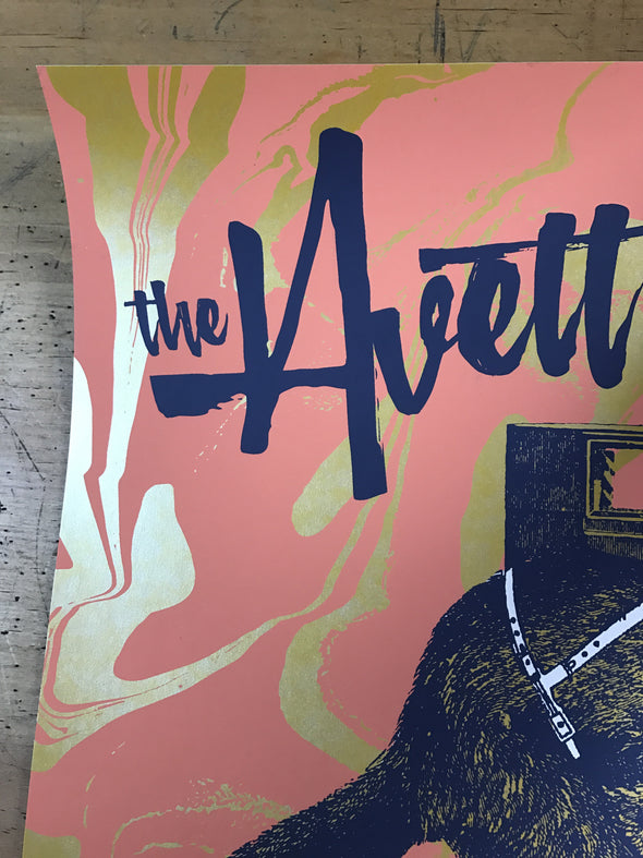 The Avett Brothers - 2016 Status Serigraph poster Louisville, KY VARIANT
